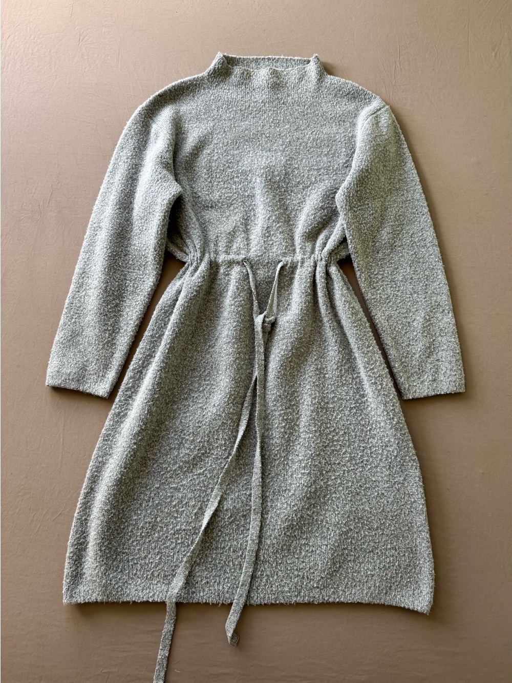 Hyfve mock neck tie-waist sweater dress